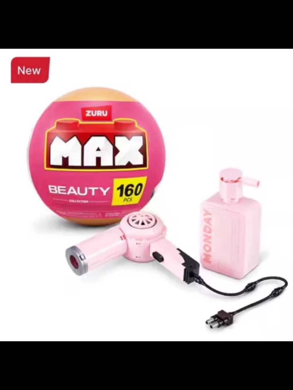 ZURU MAX Beauty 160-Piece Kids Pretend Play Set - Pink